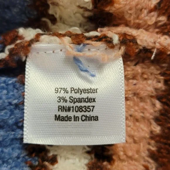 Arizona Jean Co. Rust Stripe Pullover Sweater Size Large - Picture 7 of 7